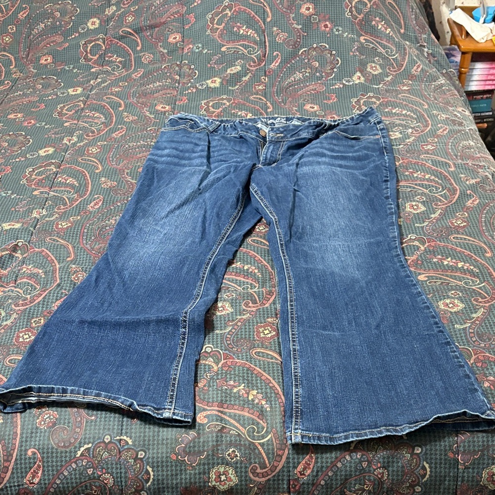 Maurices Dark Blue Flare Jeans